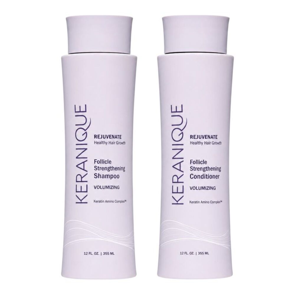 Keranique Volumizing Follicle Strengthening Shampoo & Conditioner 12 Oz Set